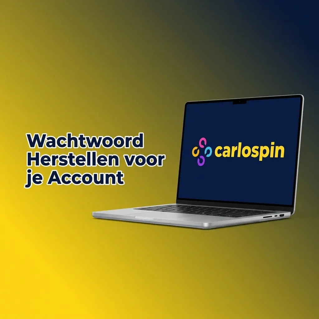 Carlospin wachtwoord herstellen via e-mail herstellink, geldig 30 minuten, stap-voor-stap handleiding