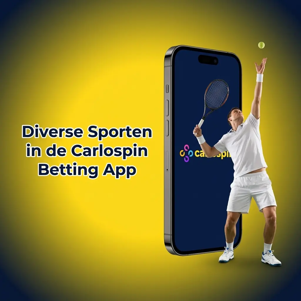 Carlospin betting app met diverse sporten zoals voetbal, tennis, basketbal en eSports in LIVE- en LINE-modus